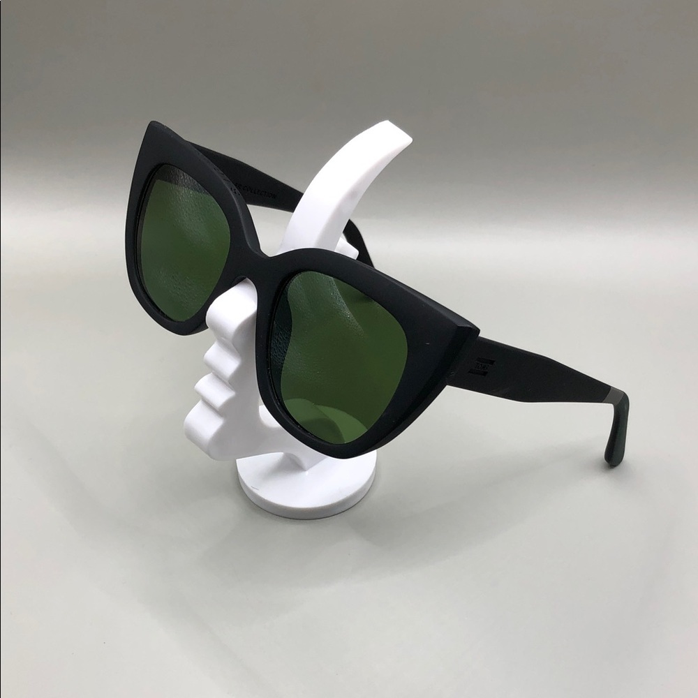 Tom's Traveler Collection Black Cat Eye Sunglasses